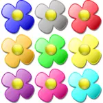 Joc marmura - flori vectoriale