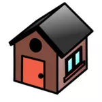 Huis pictogram vector tekening