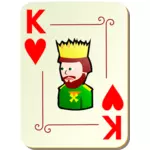 König der Herzen-Vektor-illustration
