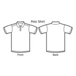 Polo shirt sjabloon vector afbeelding
