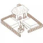 החווה RPG מפת הסמל בתמונה וקטורית
