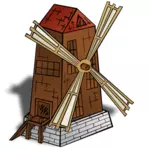 Symbole de vecteur de moulin à vent