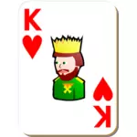 King of hearts vektori ClipArt