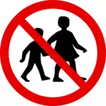 No children sign