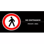 No entrance sign vector graphics