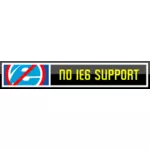 Kein Internet Explorer 6 Support-Vektor-Button