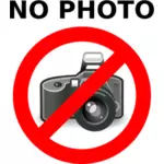 Ingen fotografering varning etikett vektor clip artt