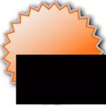 Starburst badge vector image
