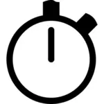 Vektor ikonen för analog väckarklocka