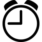 בתמונה וקטורית סמל שעון מעורר
