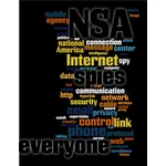 NSA spionnen iedereen vector illustratie