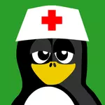 Vectorafbeeldingen van verpleegster pinguïn