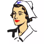 Medicinsk sjuksköterska vektor illustration