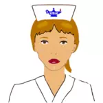 Immagine vettoriale dell'infermiera