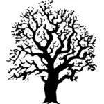 Pohon ek vektor gambar
