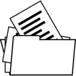 Vector image of arhive folder