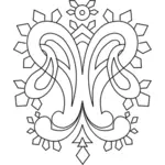 Paisley bloeien ontwerp vector afbeelding