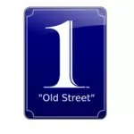 Old Street No. 1 -kyltin vektorikuva