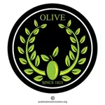 Olive branch vector image