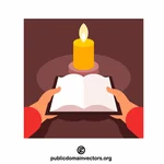 Otevřete knihu a svíčku