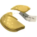 Åpnet fortune cookie