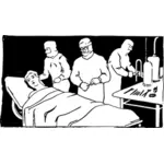 Operating room vector drawing