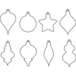 Christmas ornament shapes