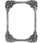 Ornate decorative frame vector illustration