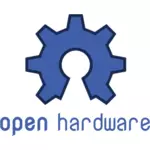 Open hardware blauw bord vector afbeelding