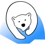 Gráficos de vetor de sinal de urso polar