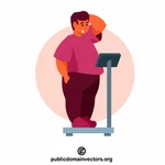 Overweight man