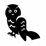 Owl bird silhouette
