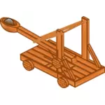 Catapult device vector image