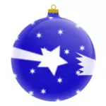 Imagem de vetor de ornamento de Natal azul