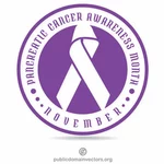膵臓癌リボンステッカー
