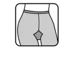 Panty pictogram vector illustraties