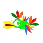Cartoon parrot