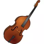 Vector image of double bass instrument