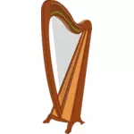 Ilustração vetorial de harpa