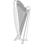 Vektorgrafikk av harpe