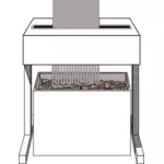 Papier Schredder-Vektor-Bild