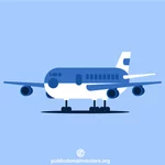 Passenger aircraft clip art