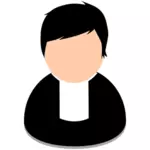 Pastor avatar vector afbeelding