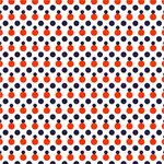 Muster mit roten und blauen Punkten