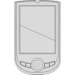 PDA zařízení Vektor Klipart