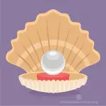 Pearl in a shell