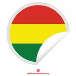 Bolivian flag sticker