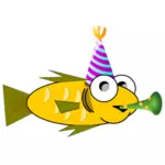 Party fish vector image