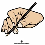 Writing with a quill | Public domain vectors
