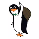 Dibujo vectorial de pingüino de tortuga